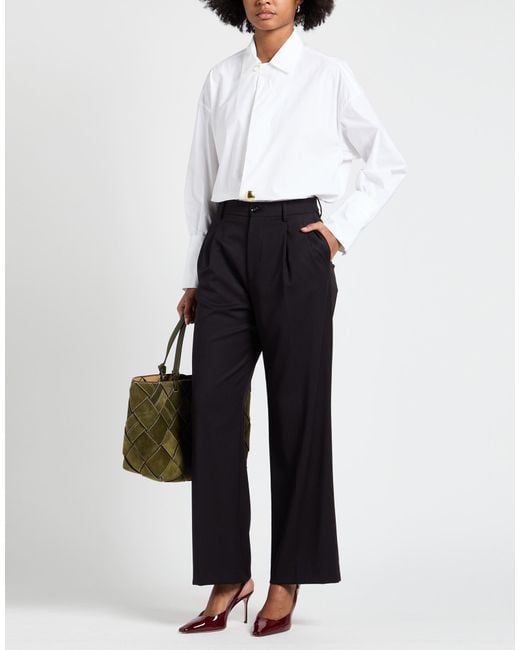 Berwich Black Midnight Pants Polyester, Viscose, Elastane