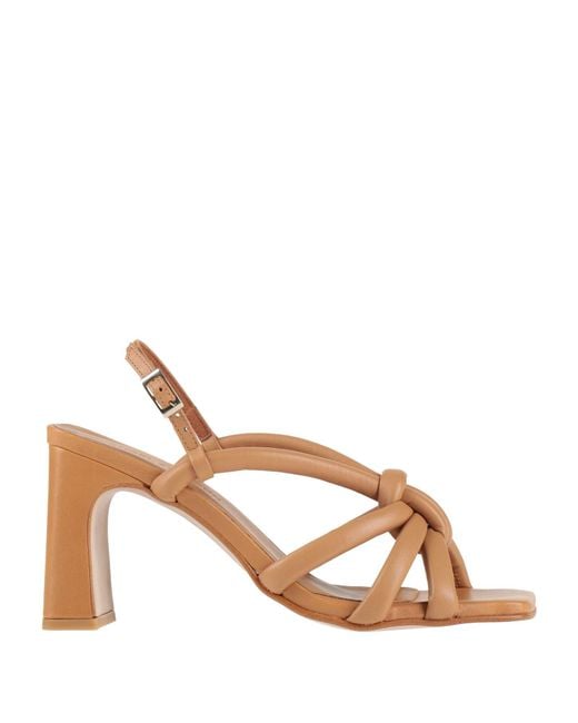 Angel Alarcon Natural Sandals Leather