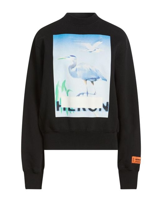 Heron Preston Black Sweatshirt Cotton