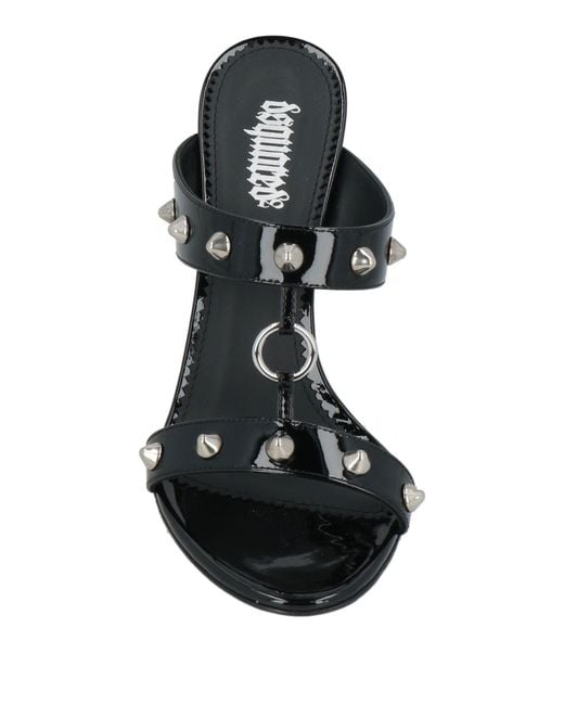DSquared² Black Sandals Leather