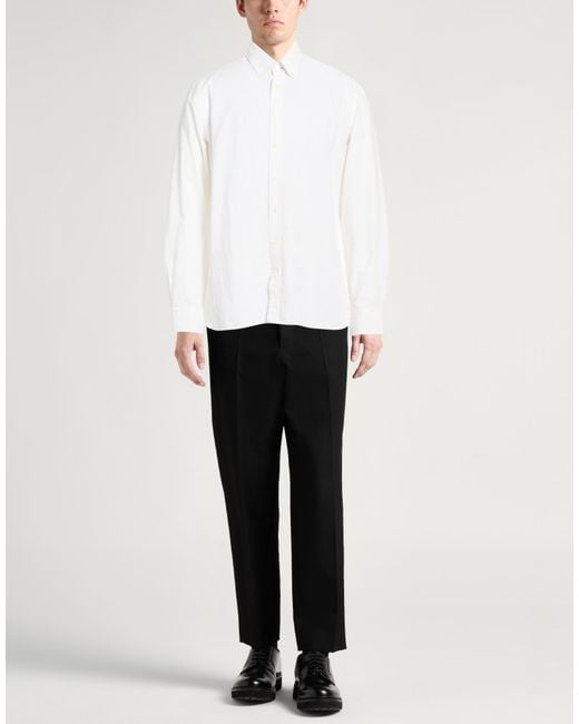 Hackett White Shirt Cotton, Linen for men
