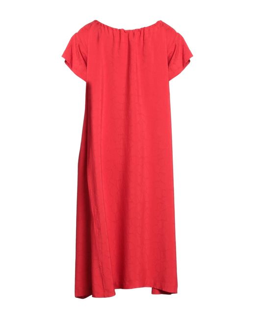 Raf Simons Red Midi Dress