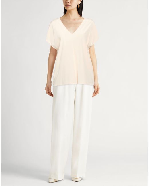 Peserico Natural Ivory Top Silk, Elastane