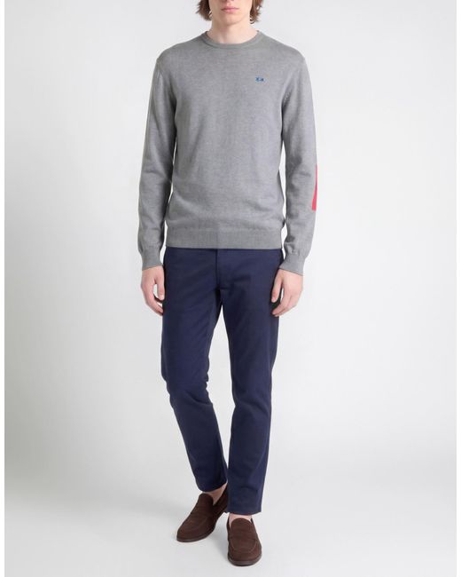 La Martina Gray Sweater Cotton for men