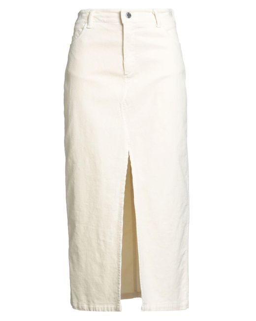 Rebel Queen White Midi Skirts