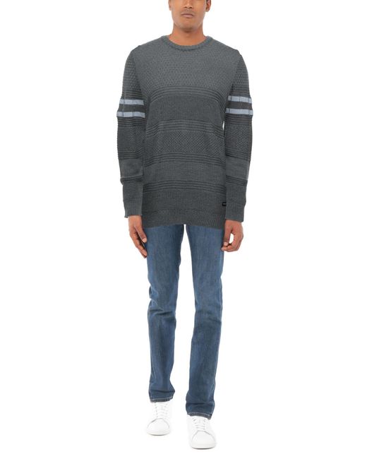 Frankie Morello Gray Sweater Merino Wool, Acrylic for men
