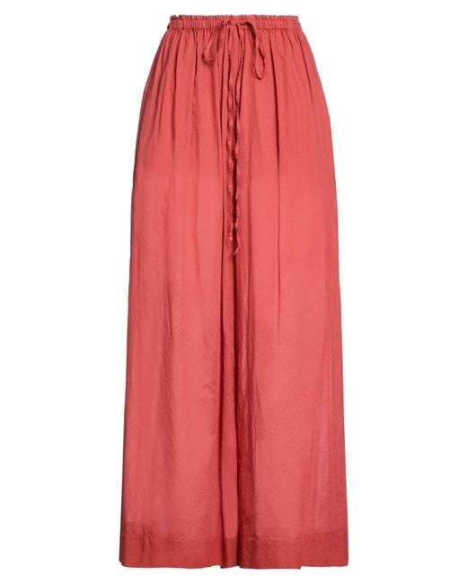 Jucca Red Pants Cotton