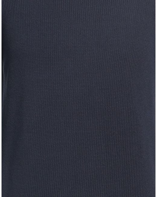 Alpha Studio Blue Sweater Cotton, Polyamide for men