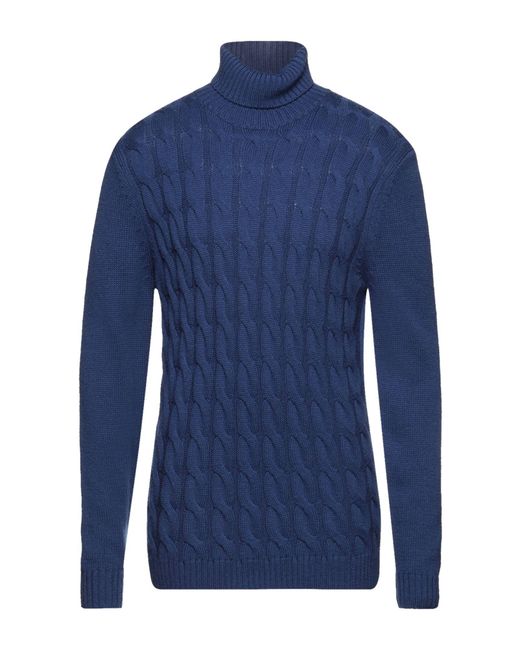 Diktat Blue Turtleneck for men