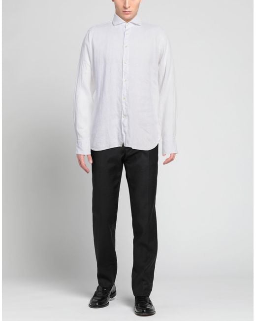 Camisa Tintoria Mattei 954 de hombre de color White