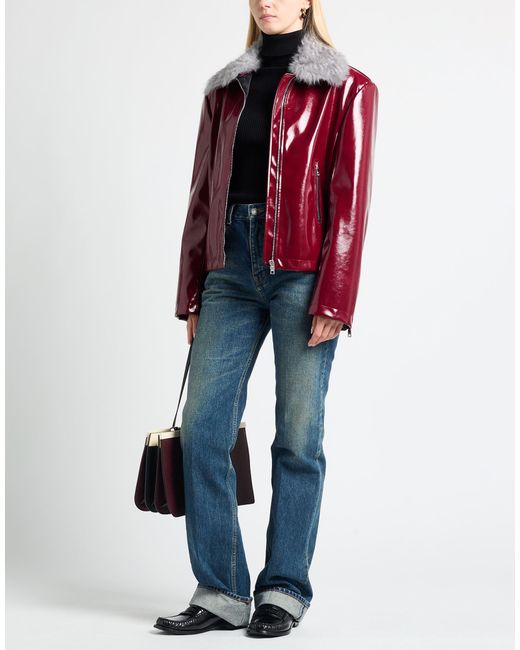 MSGM Red Jacket Polyester, Modacrylic