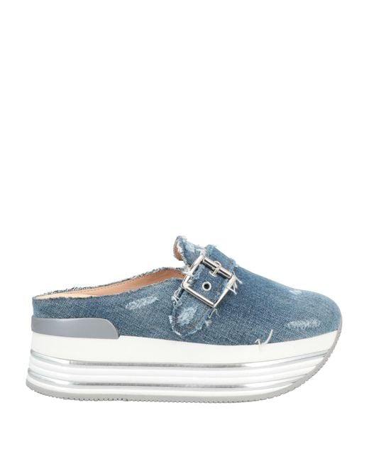 Hogan Blue Mules & Clogs