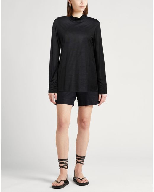 Fabiana Filippi Black T-Shirt Silk