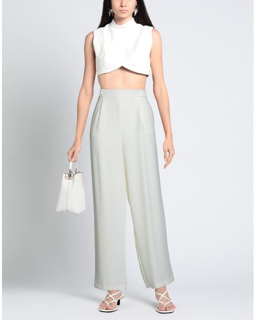 Soallure White Trouser