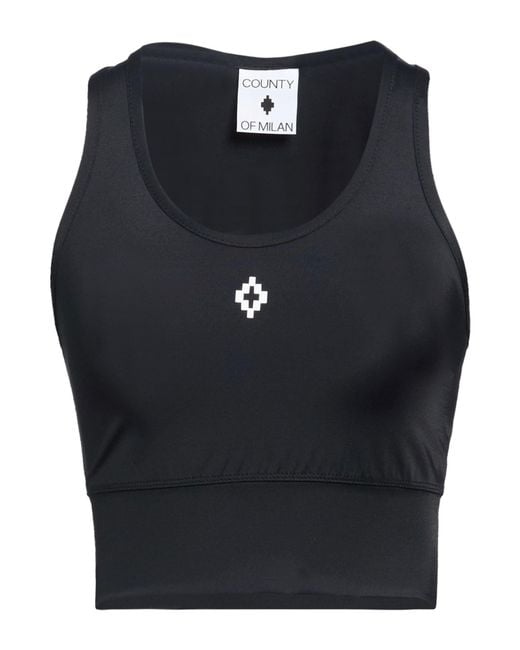 Marcelo Burlon Blue Top Polyamide, Elastane