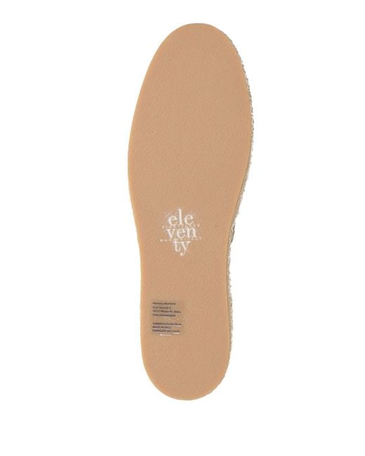 Eleventy Natural Ivory Espadrilles Leather for men