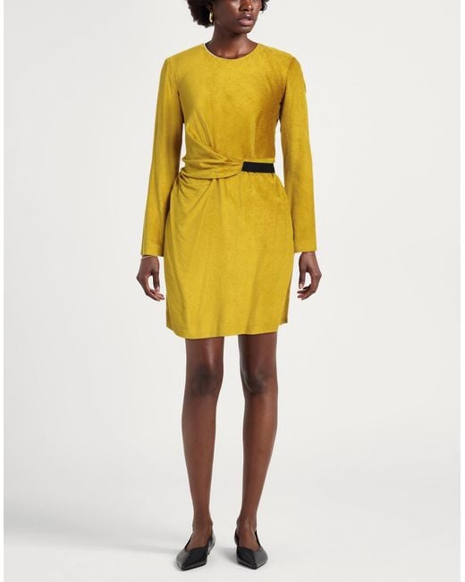 Tela Yellow Mini Dress