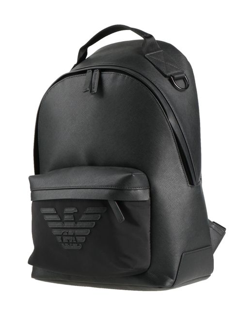 Emporio Armani Black Rucksack for men