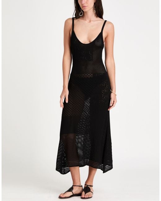 Akep Black Midi Dress