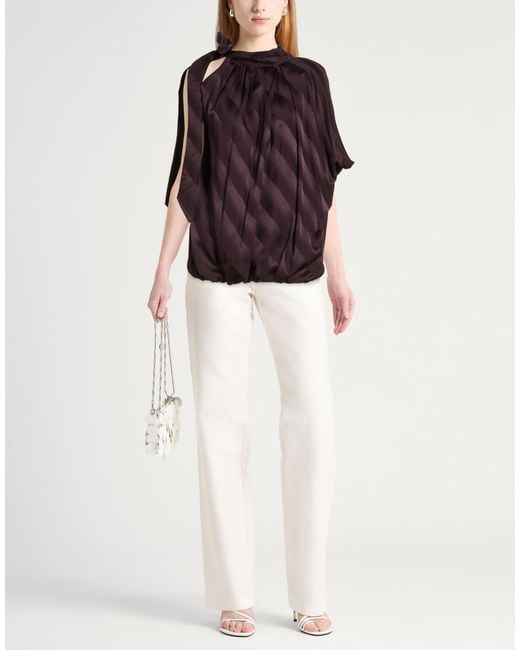 Dries Van Noten Purple Top Silk