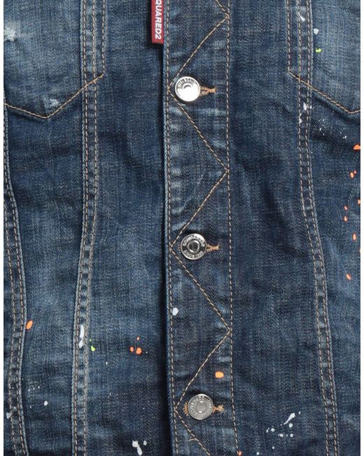 DSquared² Blue Denim Outerwear for men