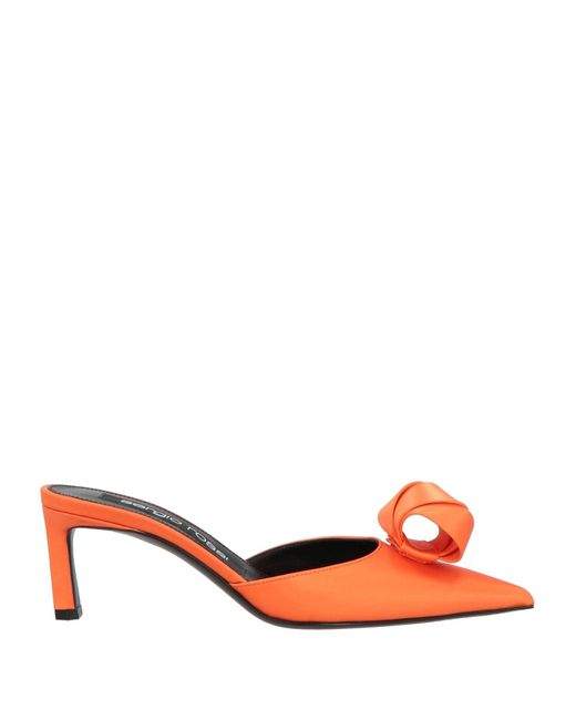Sergio Rossi Red Mules & Clogs
