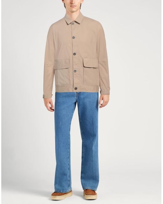 Alpha Studio Natural Jacket Cotton, Elastane for men