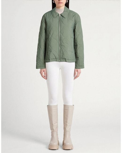 Closed Green Puffer Recycled Nylon