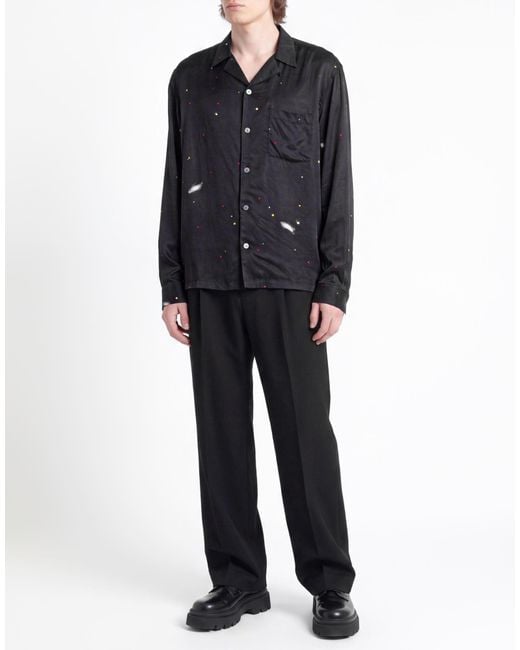 AllSaints Blue Shirt Viscose, Ecovero Viscose for men