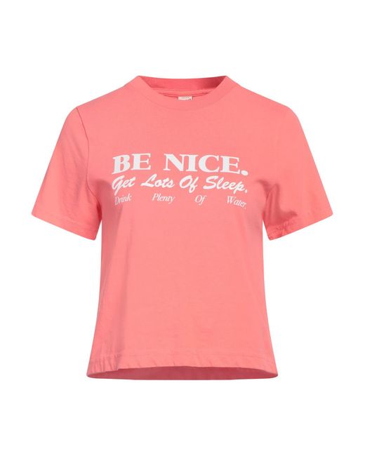 Sporty & Rich Pink T-Shirt Cotton