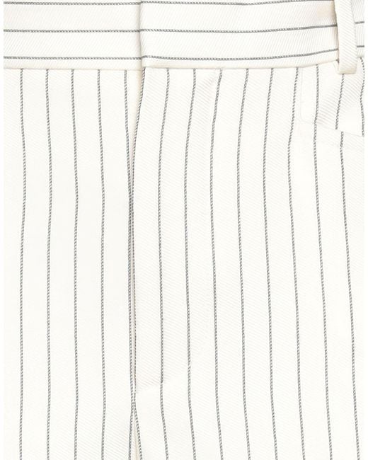 Tom Ford White Pants Wool, Silk, Polyester