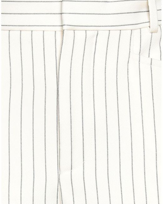 Tom Ford White Pants Wool, Silk, Polyester