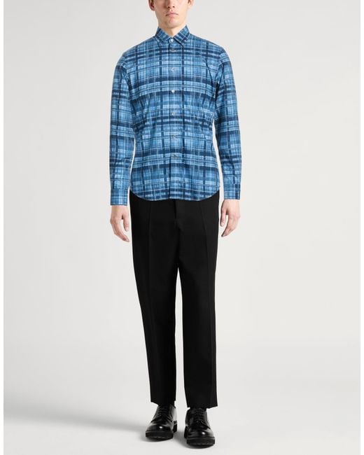 Boglioli Blue Shirt Cotton for men
