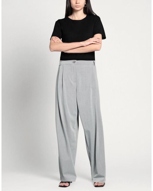 Imperial Gray Light Pants Polyester, Viscose, Elastane