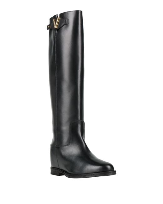Via Roma 15 Black Boot Leather