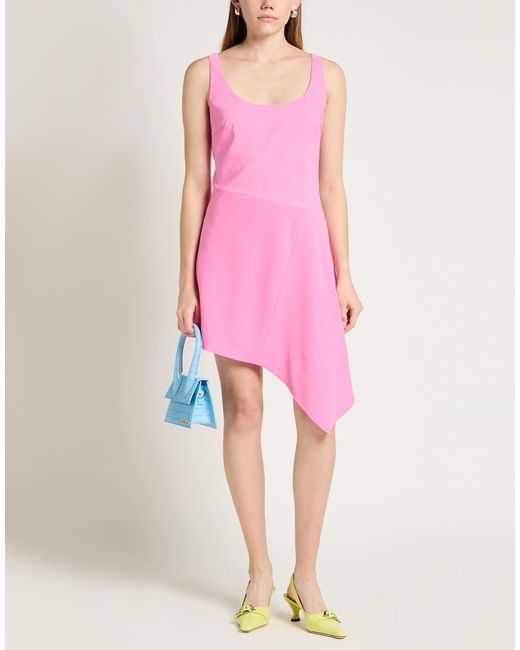 DSquared² Pink Mini Dress Polyester, Elastane