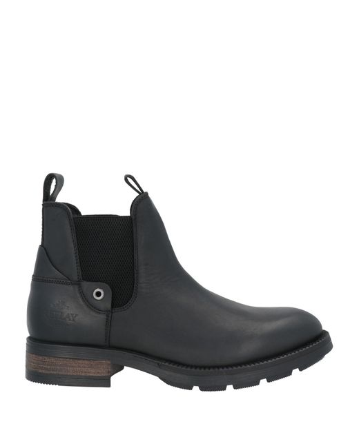 Replay Black Ankle Boots Leather for men