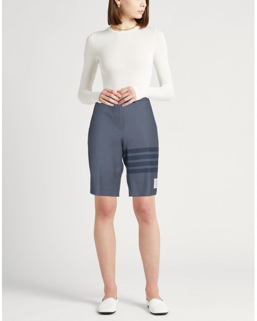 Thom Browne Blue Shorts & Bermuda Shorts Cotton