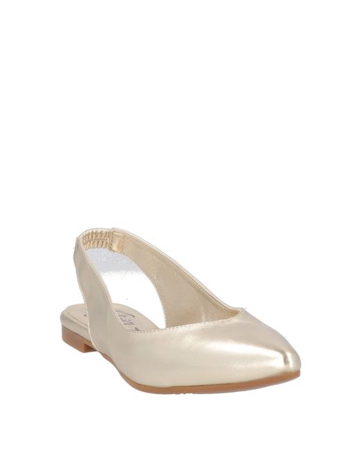 gioia.a. Natural Ballet Flats