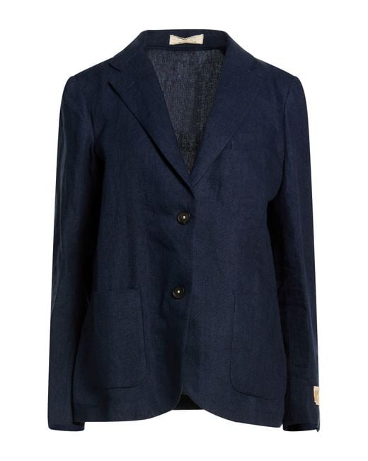 Massimo Alba Blue Blazer Linen