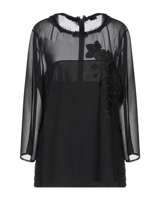 SEVENTY VENEZIA Black Top Polyester, Elastane