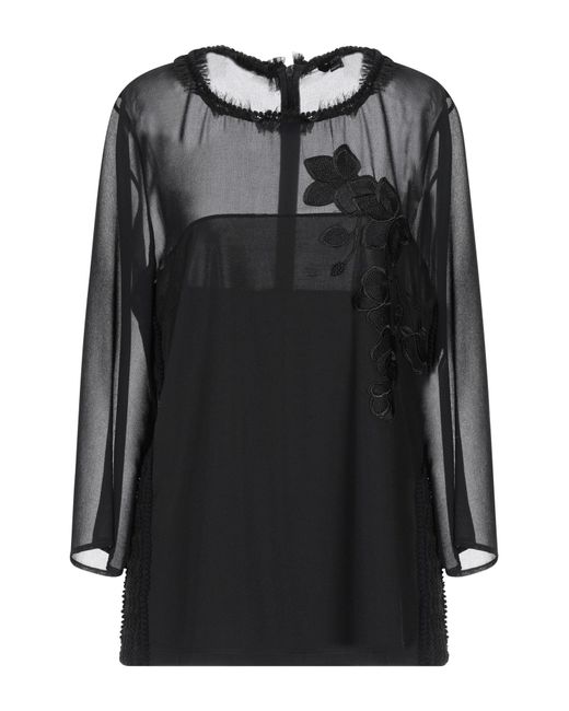 SEVENTY VENEZIA Black Top Polyester, Elastane