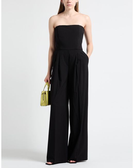 Liu Jo Black Jumpsuit Polyester, Viscose, Elastane