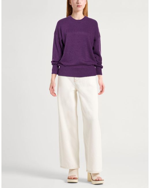 hinnominate Purple Sweater Polyamide, Viscose, Wool, Cashmere