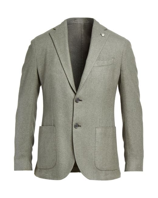 Brando Green Blazer Virgin Wool, Polyester for men