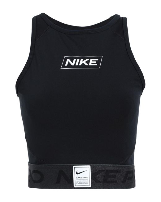 Nike Synthetic Top in Black | Lyst
