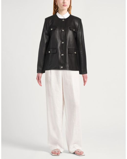 Anine Bing Black Jacket Lambskin
