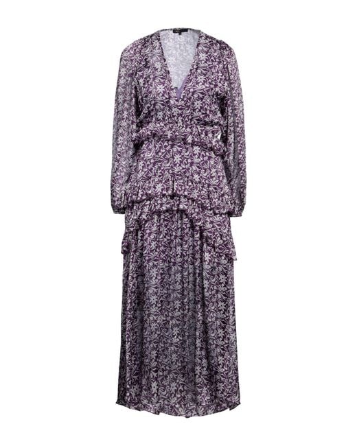 Maje Purple Midi Dress