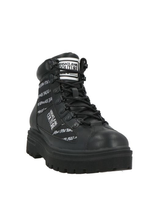 Versace Jeans Couture Black Ankle Boots for men