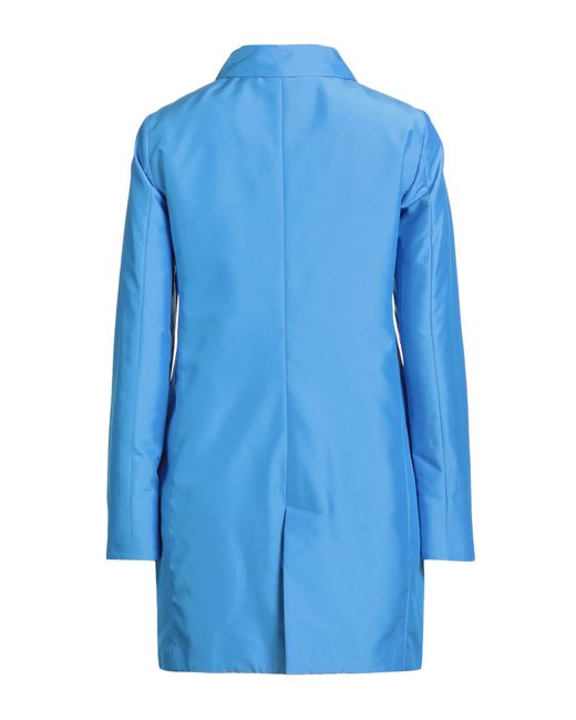 Moorer Blue Overcoat & Trench Coat